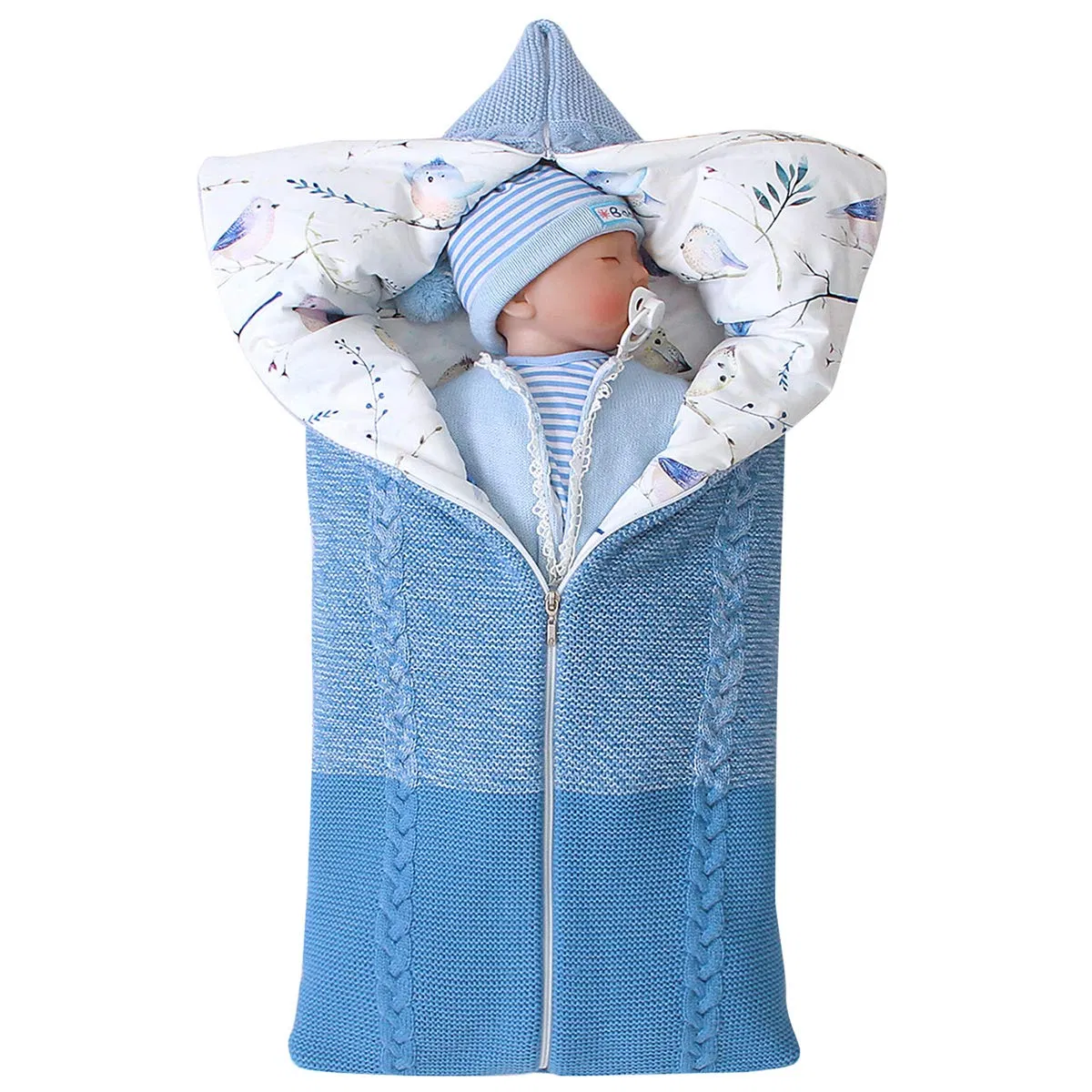 New Design Newborn Baby Swaddle Blanket Multifunction Stroller Wrap Sleeping Bunting Bag