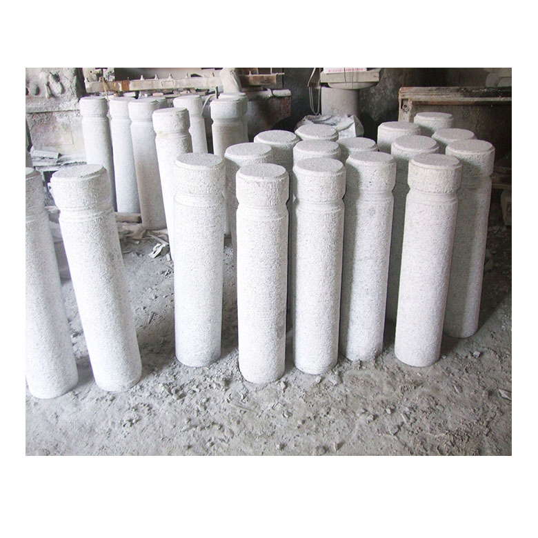 Natural Cheap Granite Parking Post Stone Driveway Small Pillars for Outdoor Road