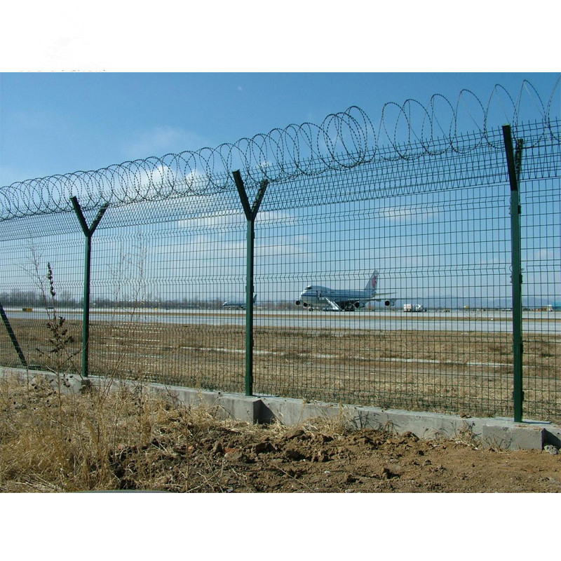 Metal Welded Mesh Airport Fence Panel Steel Airport Security Perimeter Fencing Manufacturers