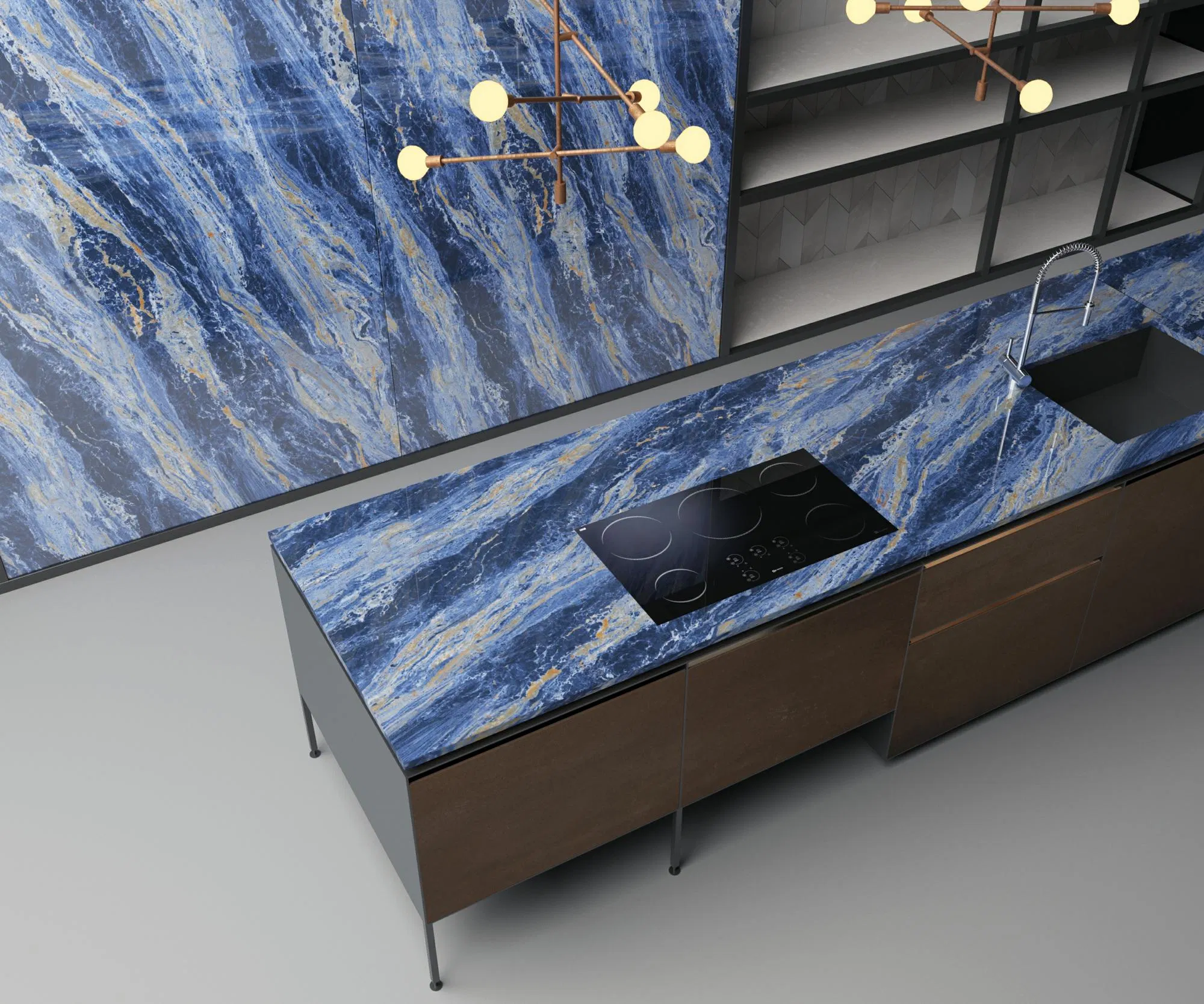 Elegant Big Stone 1600X3200mm Countertop Bathroom Kitchen Background Porcelain Sintered Slab