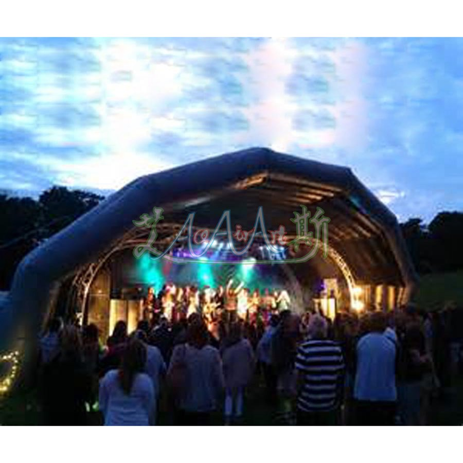 32.8FT Long or Customized Inflatable Stage Tent Portable Party Dome for Music Club