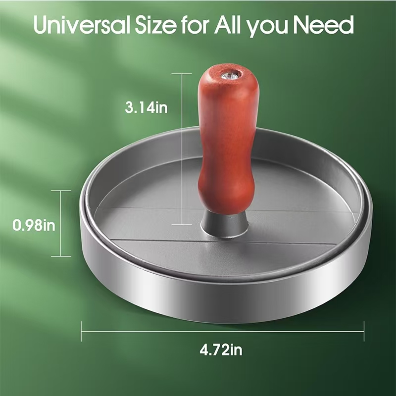 Easy-to-Use Nonstick Hamburger Maker and Meat Press for Households