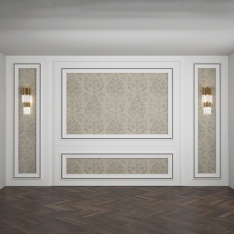 European Decorative Wood Baking Paint Baseboard Wood Skirting Flooring Boards