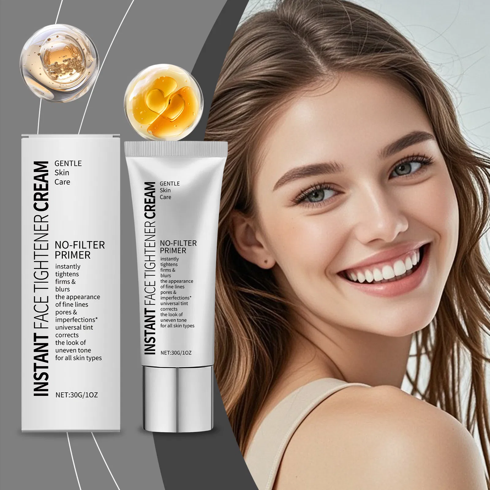 OEM Custom Primer Cream Tone-Correcting Brightening Hydrating Makeup Base Primer Private Label