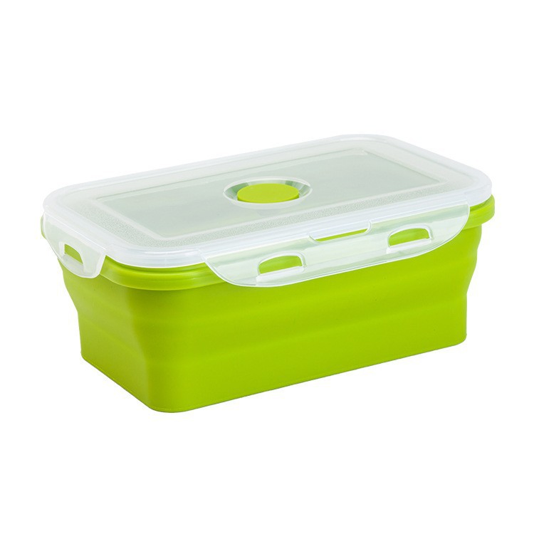 Versatile Collapsible Silicone Lunch Box for Easy Storage
