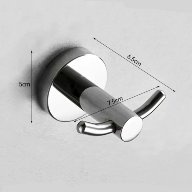 Stainless Steel Wall-Mounted Robe Hook for Heavy-Duty Use