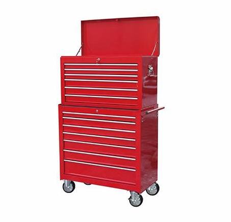 Red Tools Affordable Steel Chest Tool Box Roller Cabinet 7 Drawers