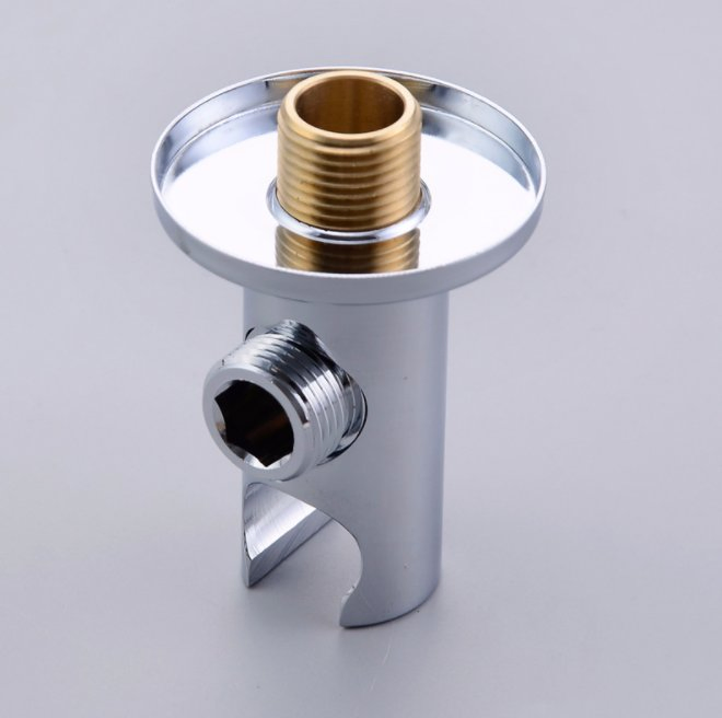 Round Brass Hand Shower Holder Chromed