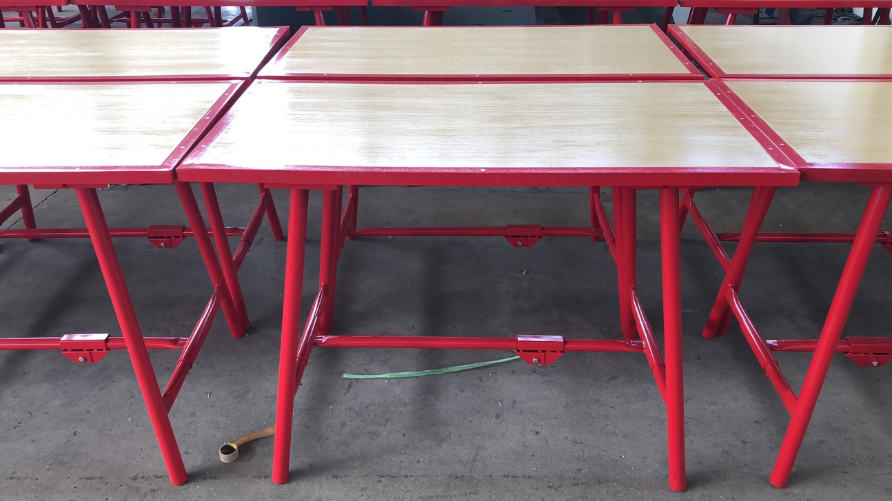 Worhshop Portable Folding Table with Steel Legs