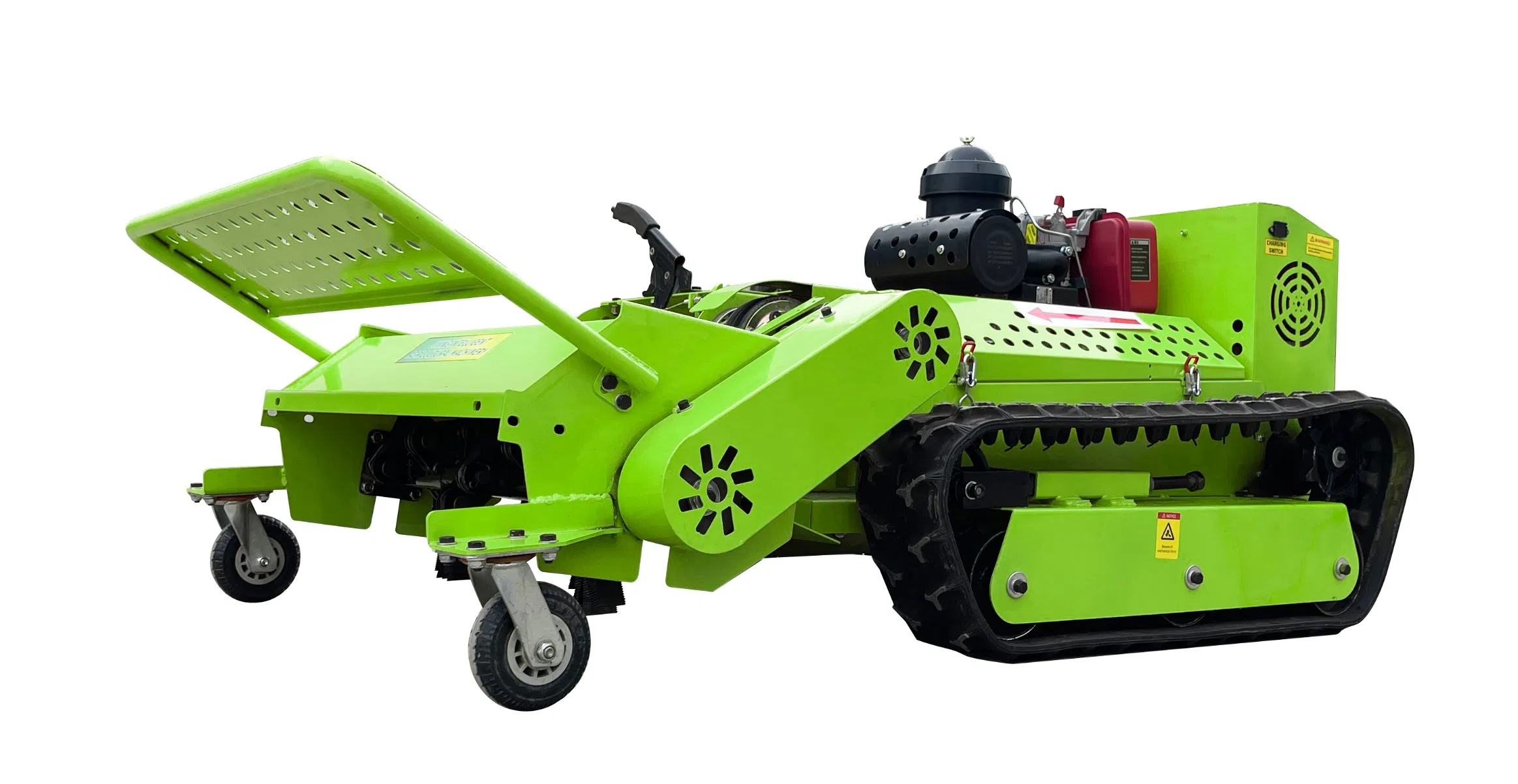Электрический гусеничный газонокосилка 4GY-800CA с дистанционным управлением