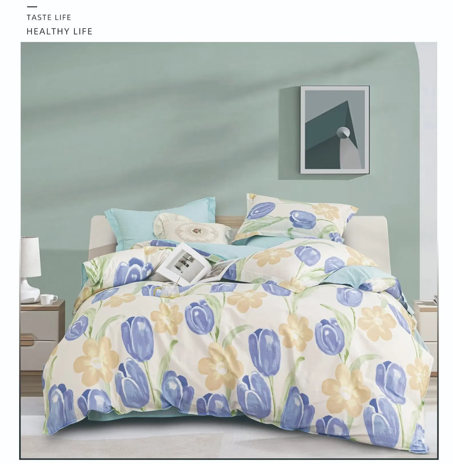 Luxurious Breathable Cotton Printed Bed Sheet Set for Comfort