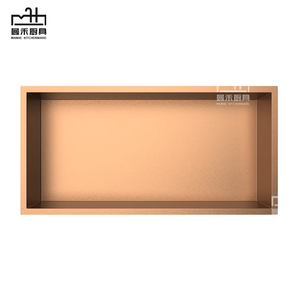 Встраиваемая полка для душа Rose Gold, нержавеющая сталь 304