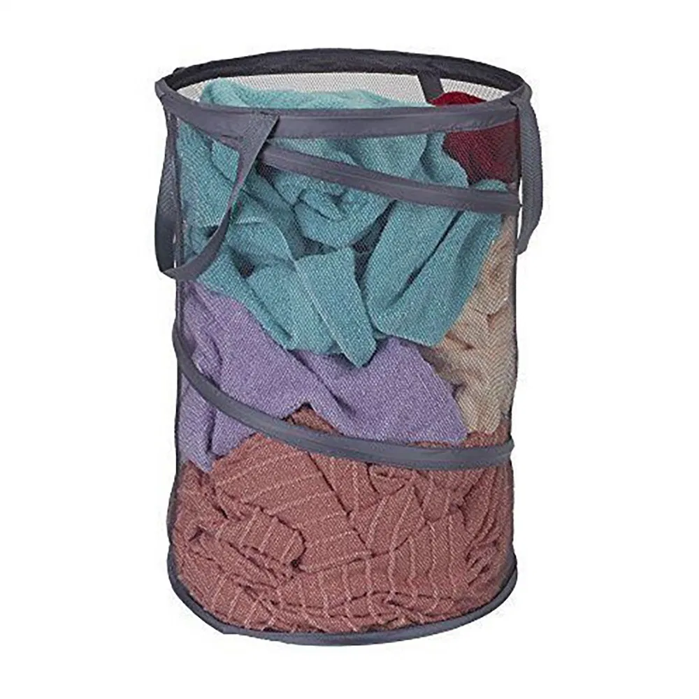 Mesh Net and 210t Polyester Laundry Basket