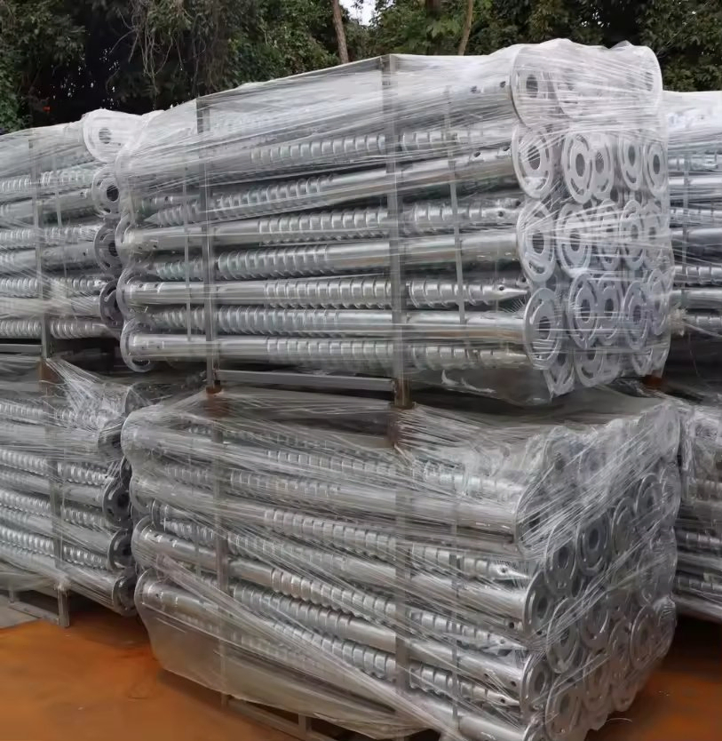 Durable Solar Mounting System with Galvanized Ground Screws