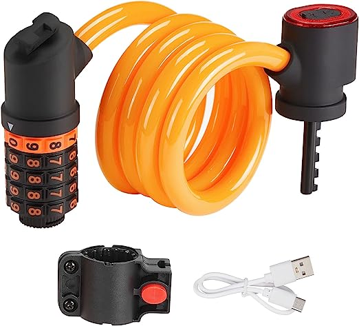 Bicycle Lock, Combination Lock, 5-Digit Security Combination