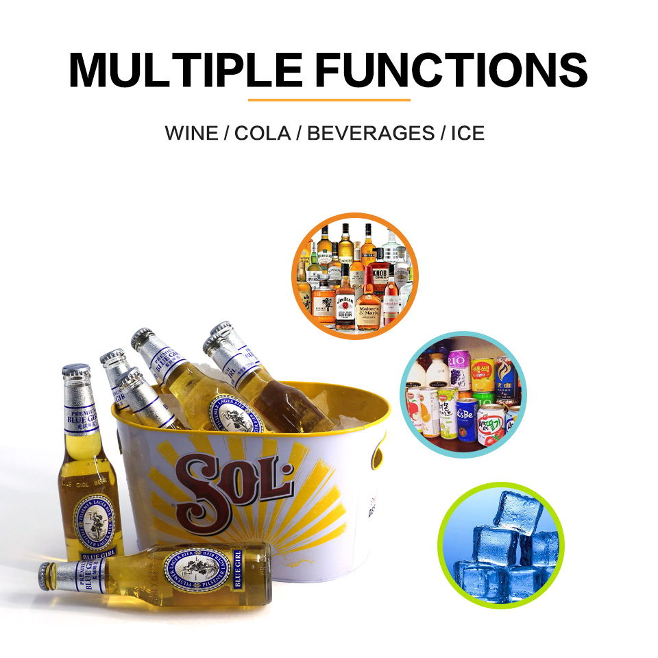 Ведро-холодильник для напитков с ручкой