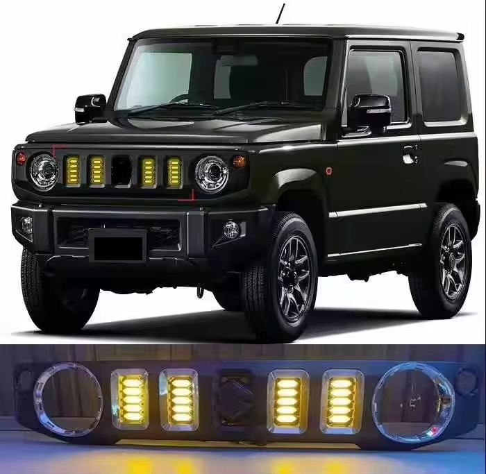 Передние решётчатые фары для Suzuki Jimny JB64/JB74 2019-2023