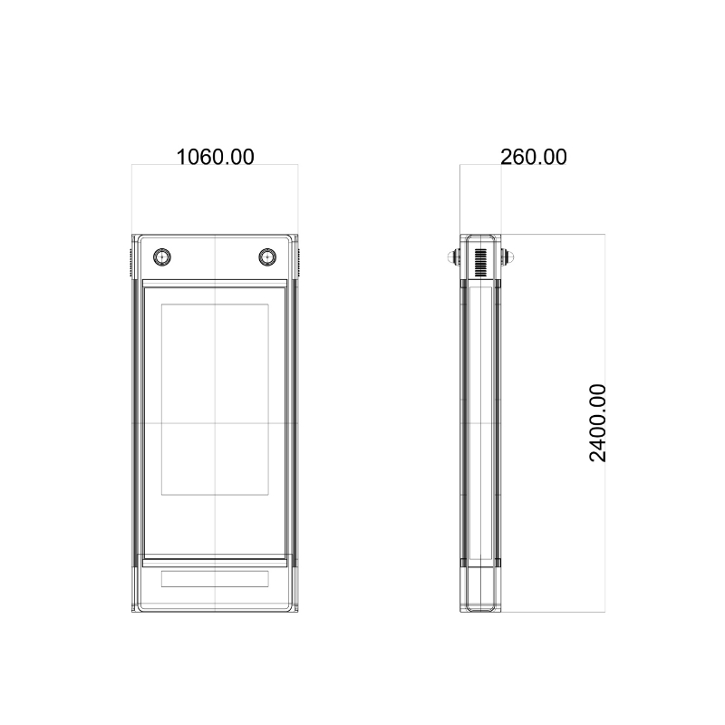 55-Inch Waterproof Smart Interactive Outdoor LCD/LED Signage for Bus Stops