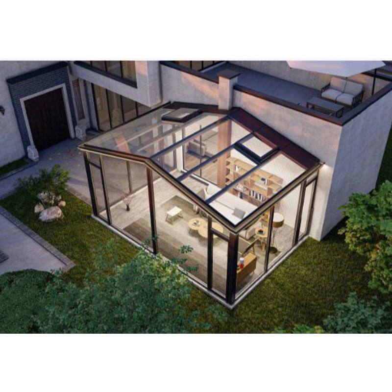 Sunshine Sunroom Customized Shape Aluminum Frame Double Glass Stable Backyard Sunroom
