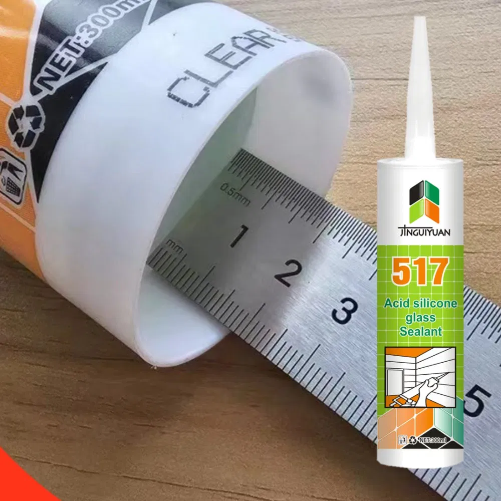 Free Samples White Clear Black Construction Use Gp Silicone Sealant Adhesive