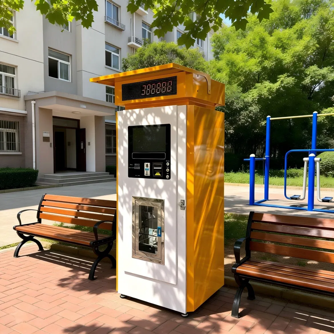 Commercial RO Purified Automatic Coin Cold Drinking Water Vending Machine for Qr Code Alkaline Water Sparking Water Mineral Water Dispenser Sale
