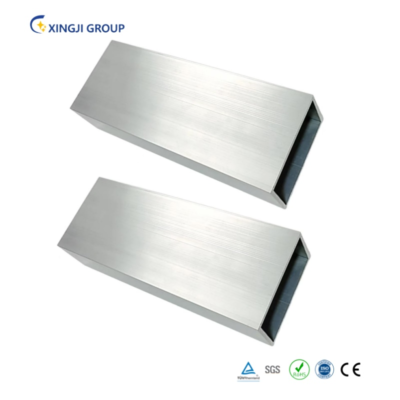 China Factory 6060 Extruded Aluminum Alloy Profile Rectangle Hollow Tube