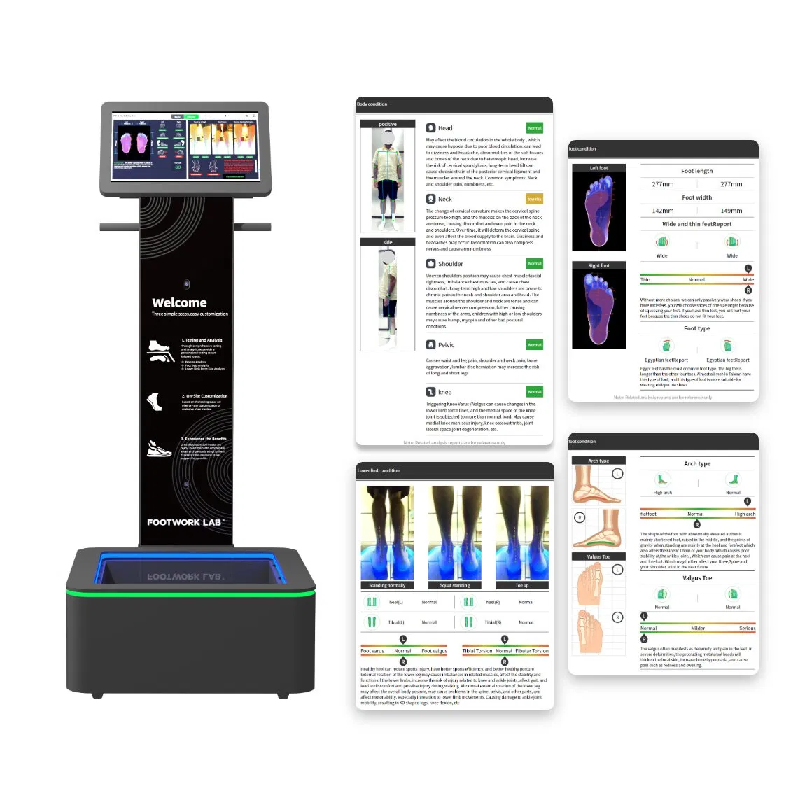 Orthotic Insoles Podologia Podoscope Feet 3D Scanner Orthopedic Assessment Scanner