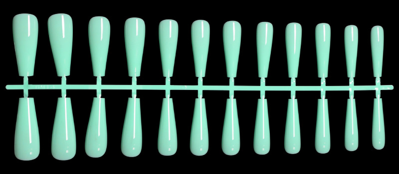 Nail Art Color Tips Plastic Full Cover False Nail Tip Long French for Nail Art Salon