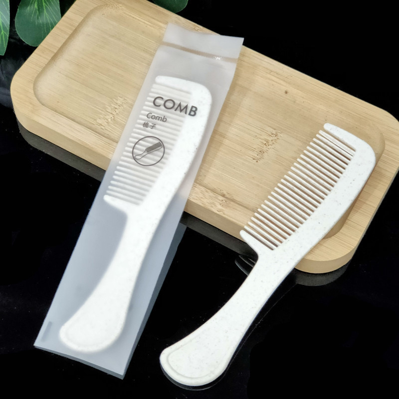 Hotel Disposable Comb Double Tooth Comb Plastic Travel Comb Hotel Supply