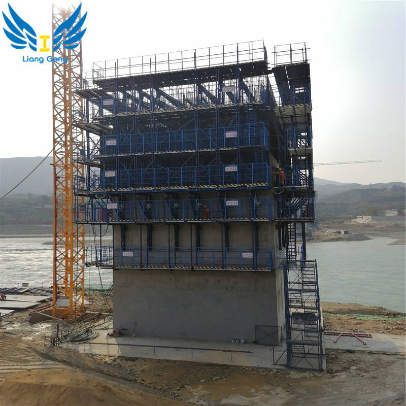 Factory Foreign-Popular Hydraulic Auto-Climbing System for Large-Scale Bridge Concrete Construction Formwork
