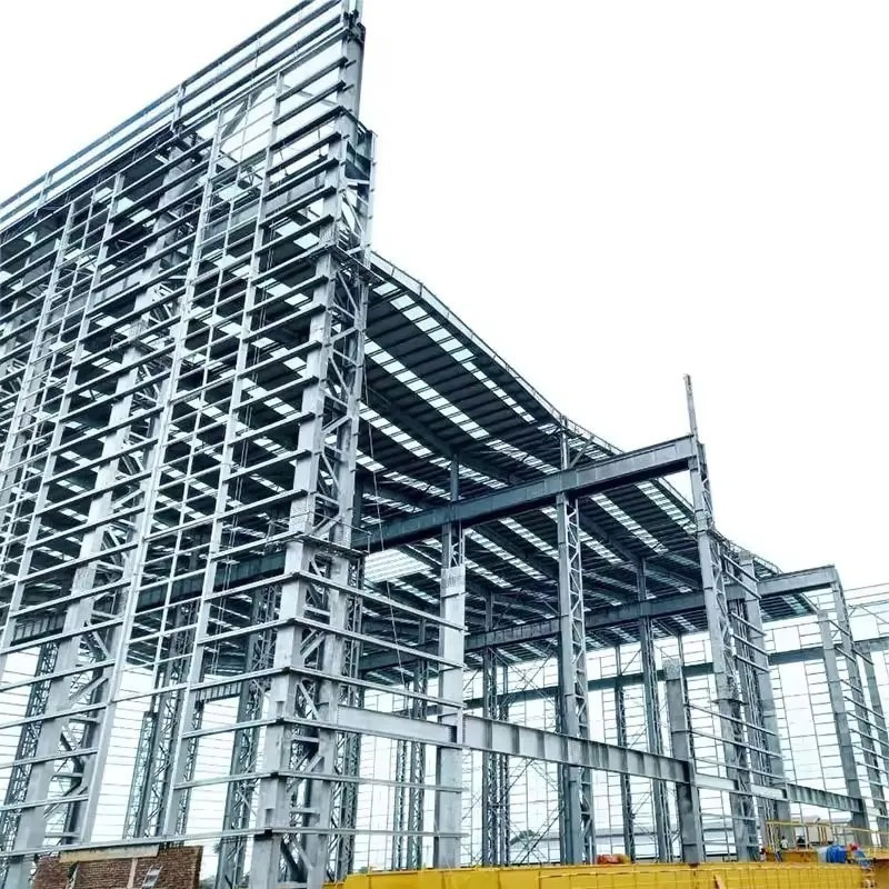 Prefab Light Steel Structure industrial construction prefabricated steel Farm Shed for Storage Cow Sheep Car Garage Hangar Price