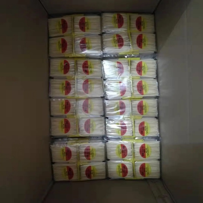 Mint Flavored Wooden Toothpicks with OPP Wrapping, Fresh and Hygienic, Individually Packed