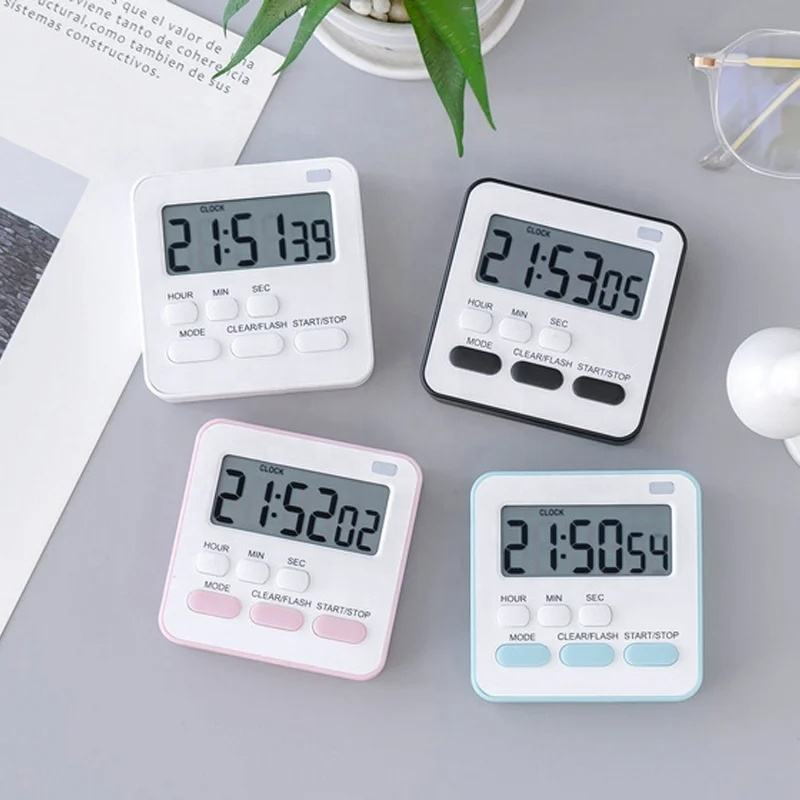 Mini Kitchen Timer Cooking Alarm Clock Digital Timer Cooking Sleep Shower Study Stopwatch Count Kitchen Gadget Tools