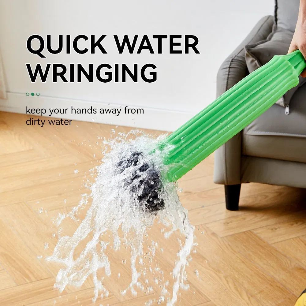 Stainless Steel Handle Rotating Microfiber Mop for Effortless Cleaning