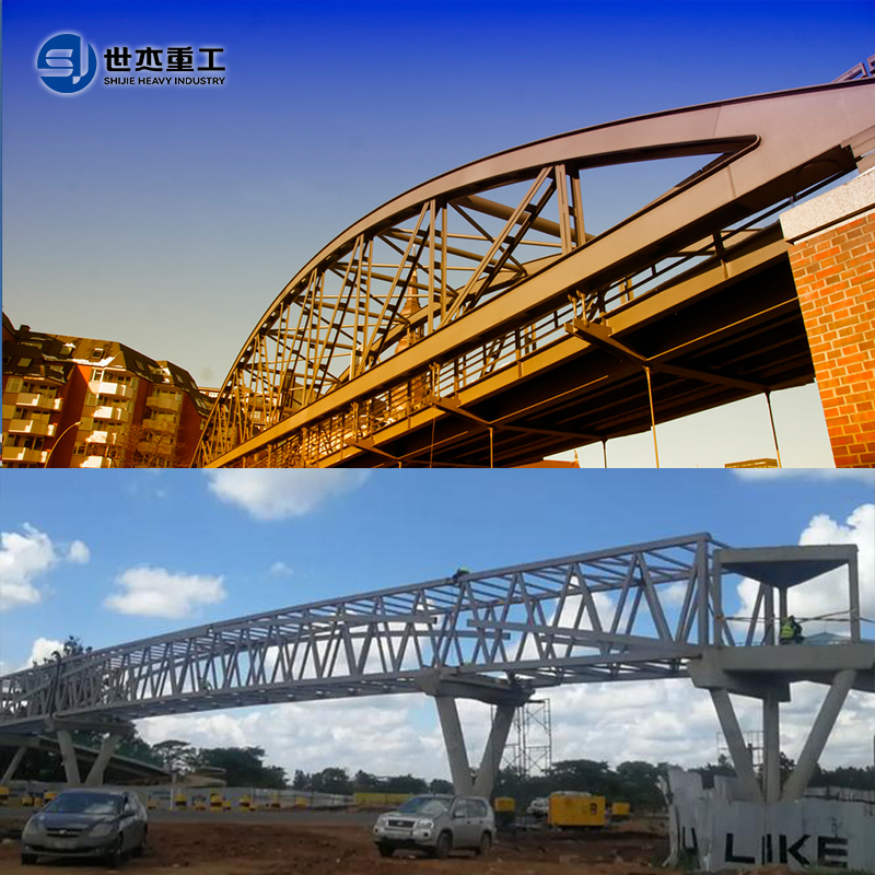 Plate Girder Railway Bridge Pedestrian Steel Structure OEM Factory Network Tied Arch Modular Bridges