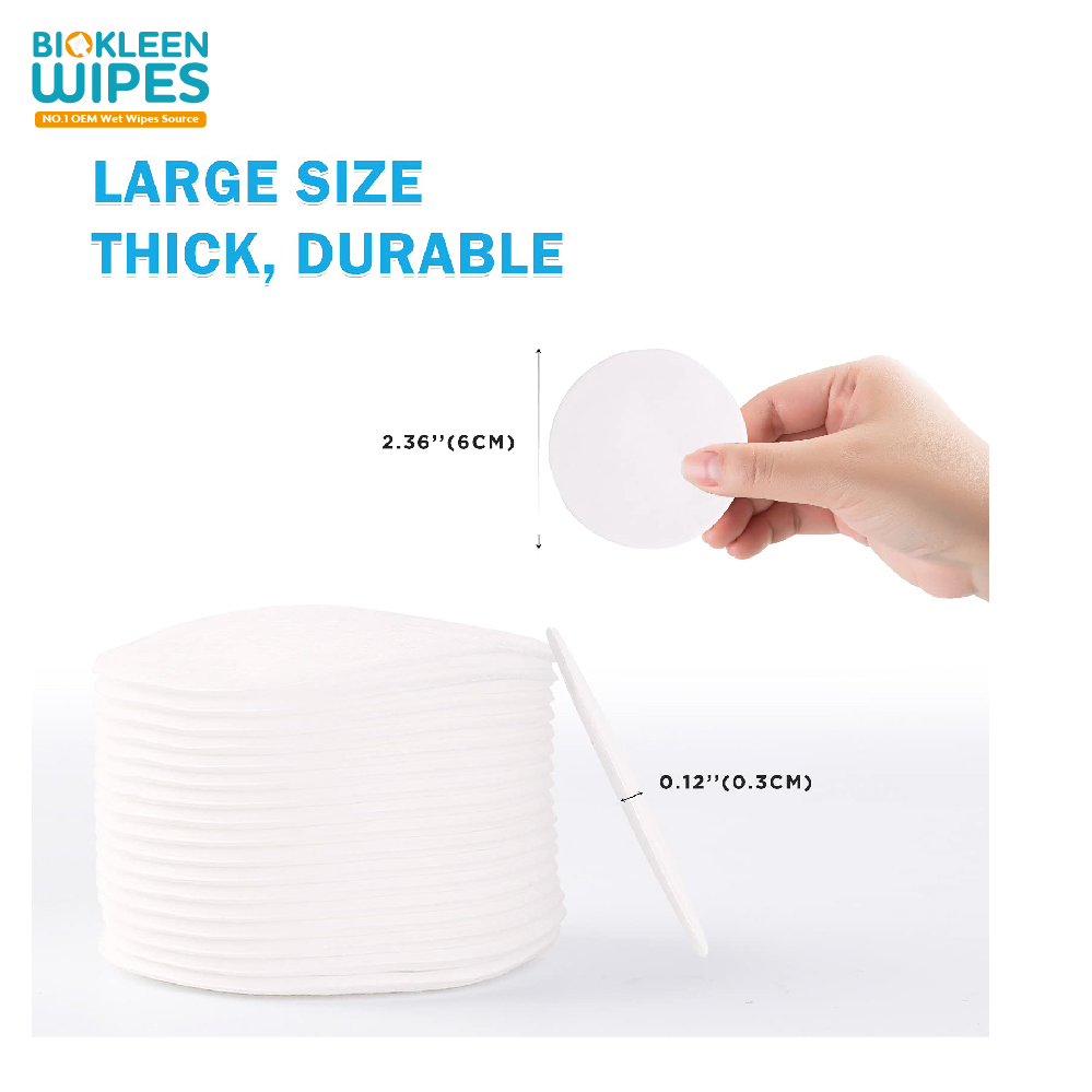 Biokleen Organic Bamboo Soft Cotton Cosmetic Pads Beauty Makeup Cotton Pads Makeup Remover Multi-Layer Disposable Makeup Pad