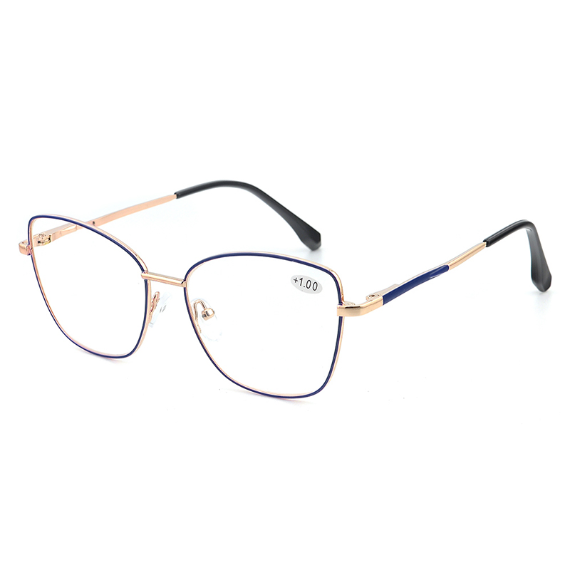Wholesale CE Designer Eye Glasses Anti Blue Optical Frame Metal Prescription Reading Glasses Factory Online