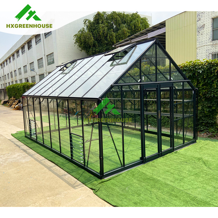 Commercial Hydroponics Sunroom Glass Greenhouse Ventilation
