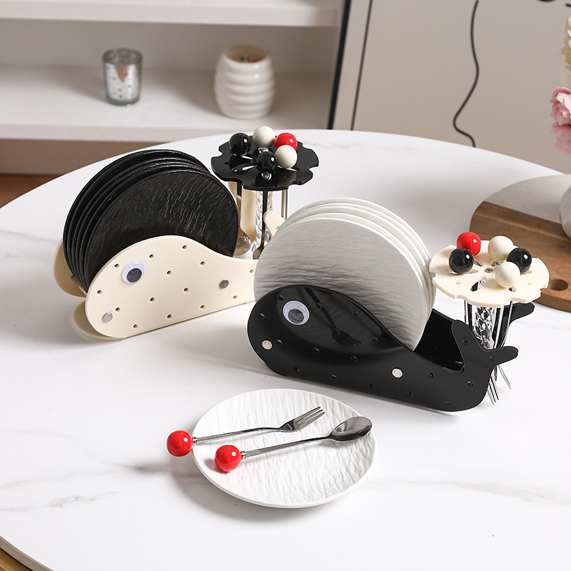 High-Temperature Mini Stainless Steel Fork and Plate Set