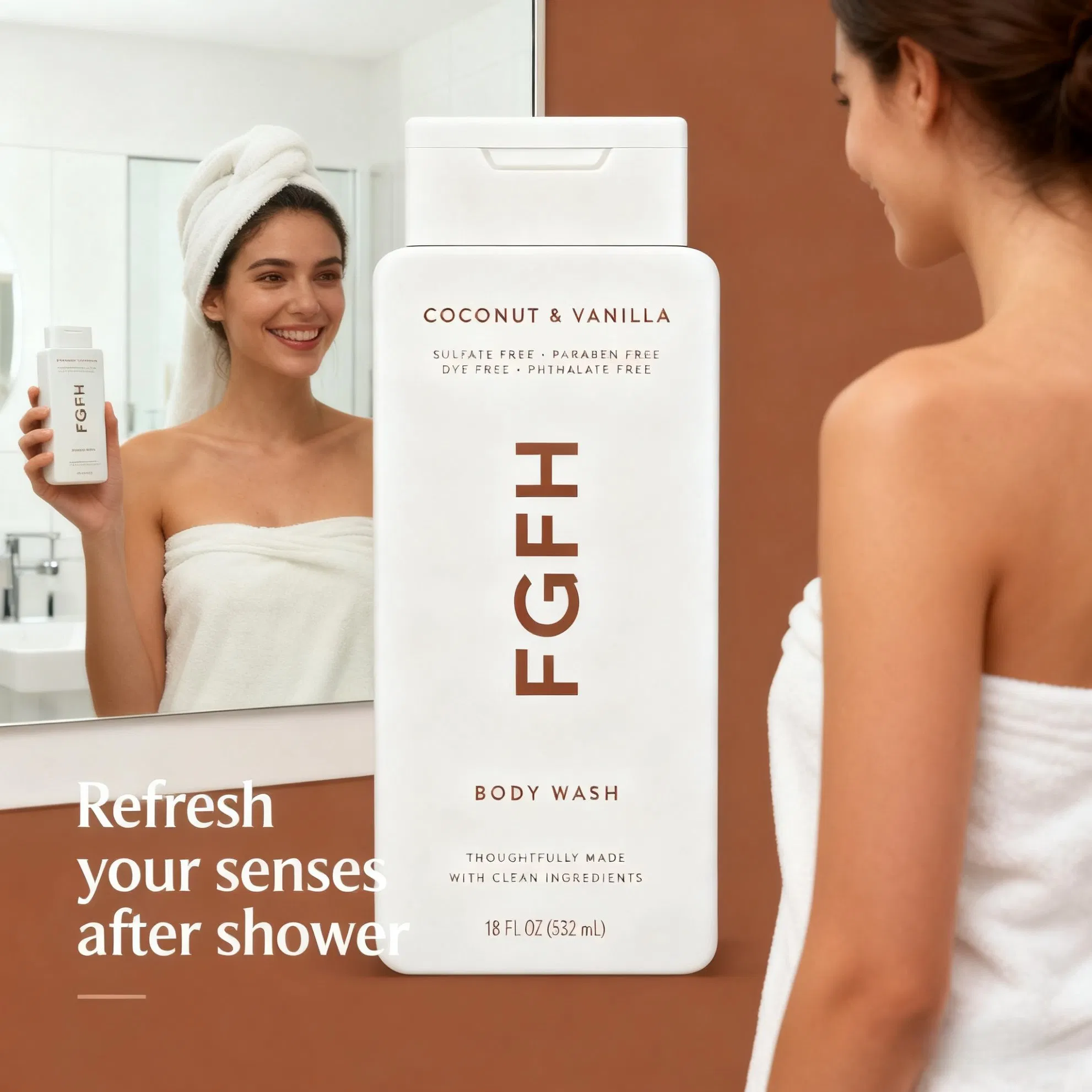Flower Petal Inspired Anti-Aging Foam Moisturizing Hydrated Skin Shower Gel with Bubble Features for Travel Companion