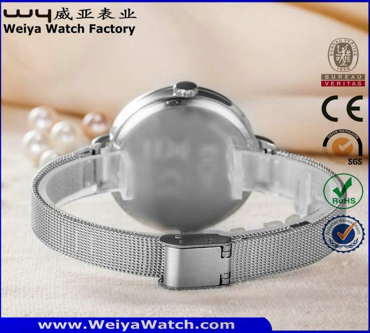 ODM Custom Fashion Leather Strap Ladies Classic Wrist Watch (WY-P17006B)