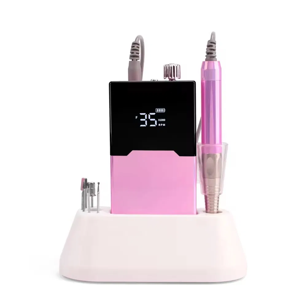 New Brushless Mobile Rechargeable Nail Drill Machine 35000rpm