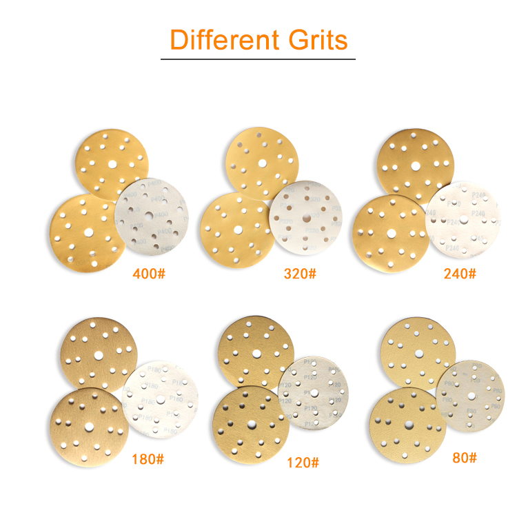Абразивная бумага 150 мм, 100 шт, водостойкая, золотая