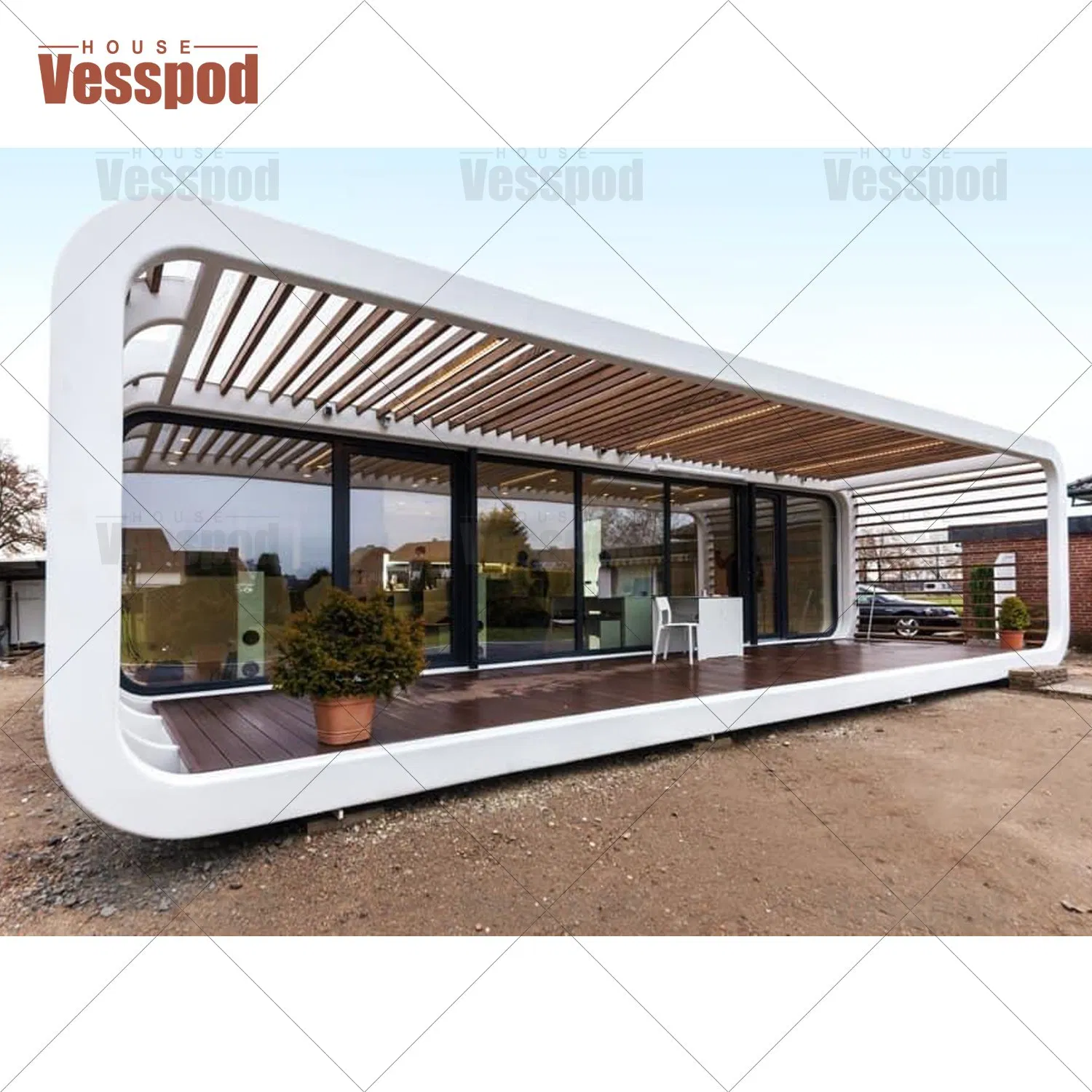 Aluminum Glass Prefab House Ghana Prefab Houses Beer Bar Store Coffee Shop