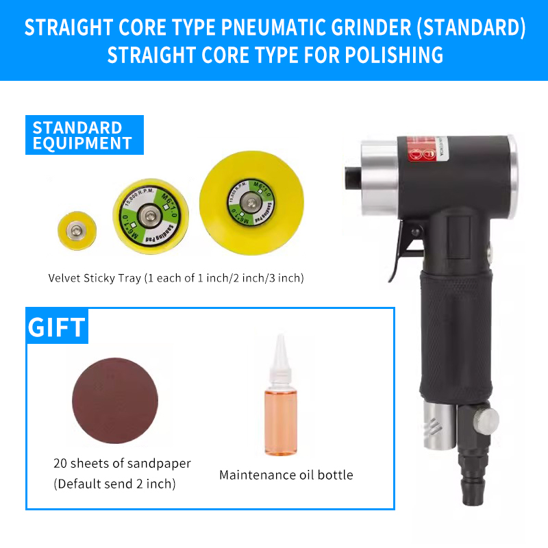2617-1 Portable Lightweight Handheld Air Grinder Mini Grinding Machine Sets High Speed Air Powered Polishing