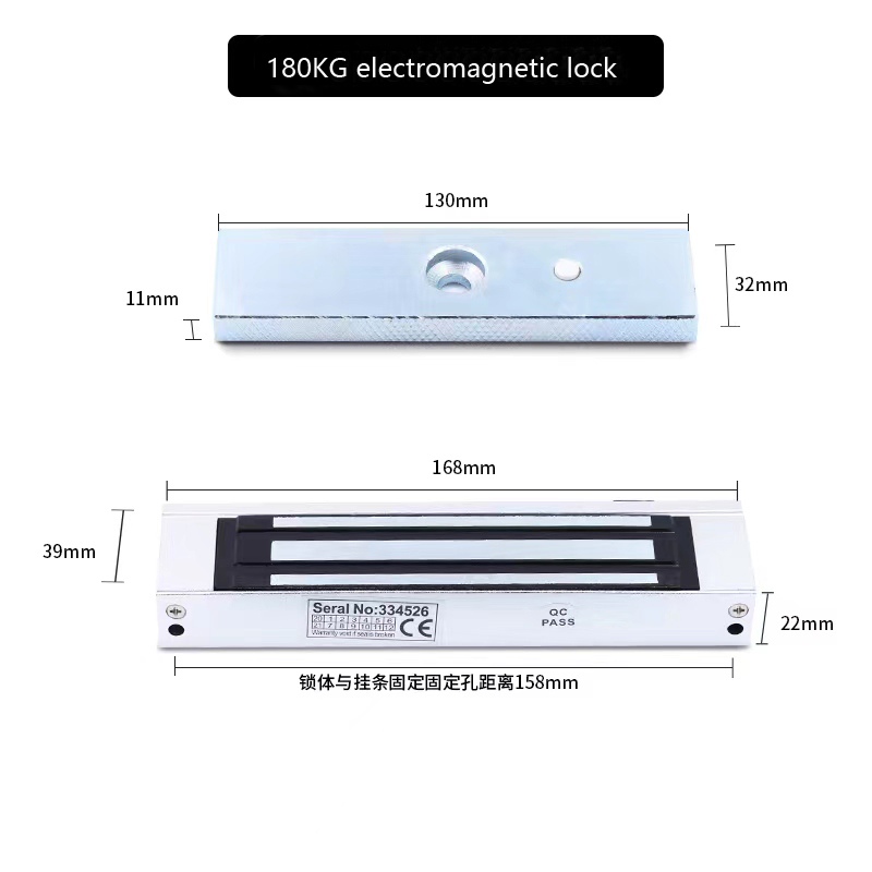 Magnetic Lock 12V 24V DC 600lbs 280kg Small Sliding Door Electromagnet Electric Magnetic Lock