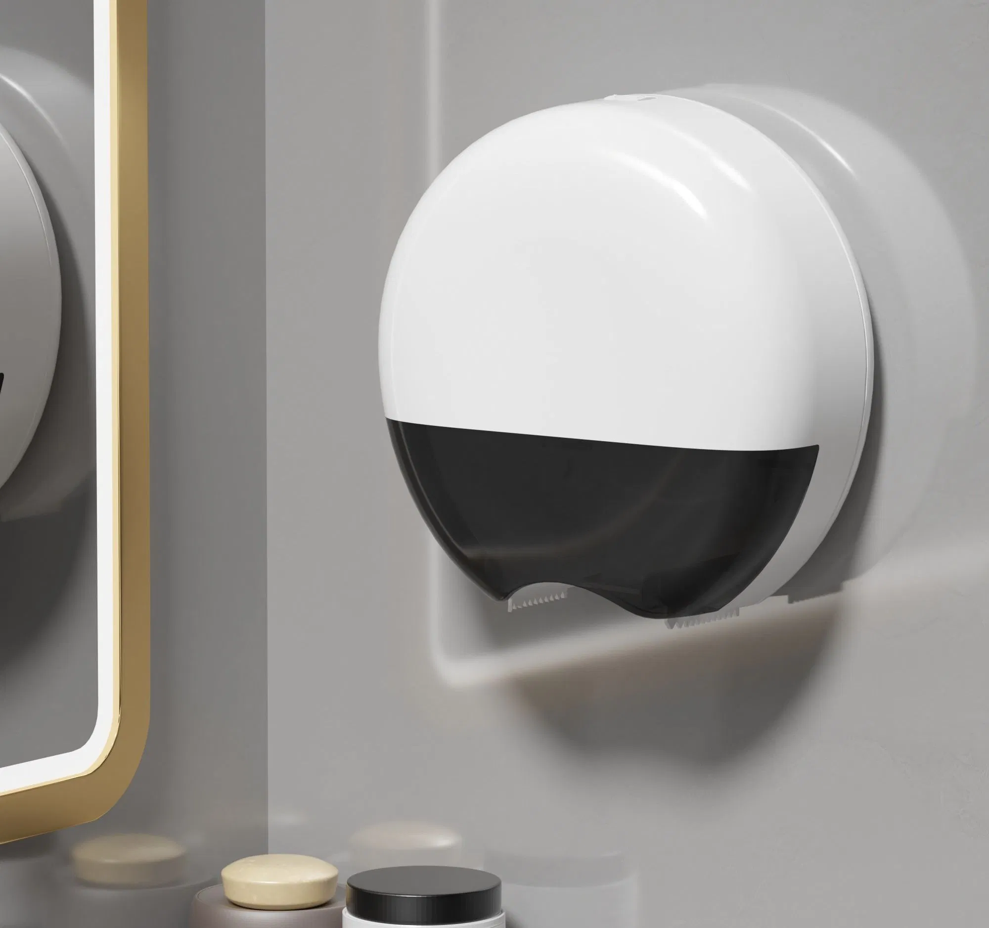 Wall-Mounted ABS New Big Roll Paper Towel Tissue Dispenser with a Lock