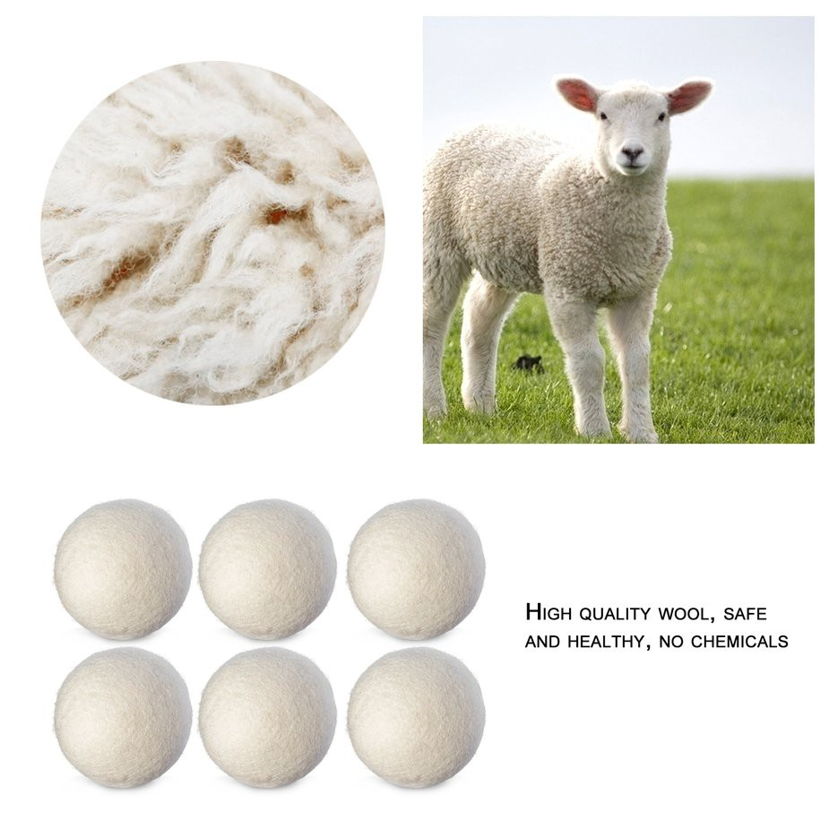 6PCS/Set Washing Machine Cleaning Ball Laundry Wool Dryer Ball Anti-Winding Clothes Hair Remover Cleaning Ball