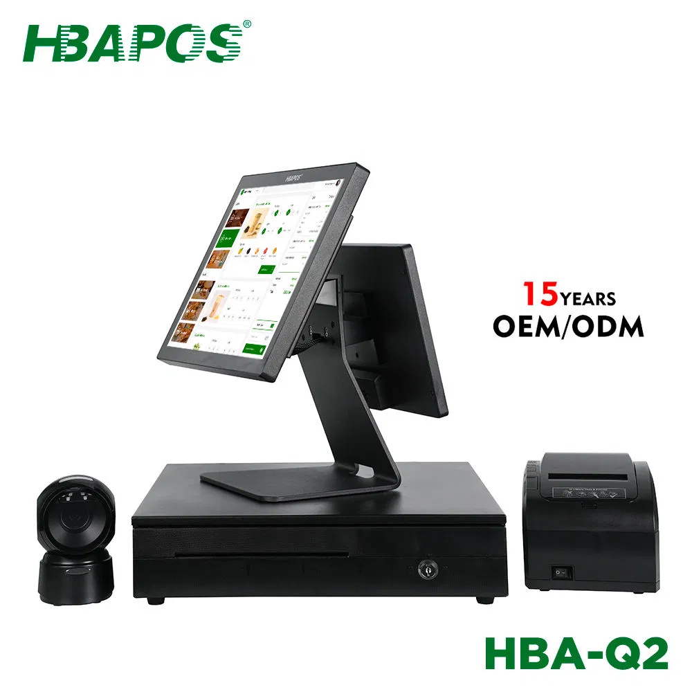Desktop 15.6 Inch New Design All in One Touch Screen Cash Register Equipment POS System Machine
