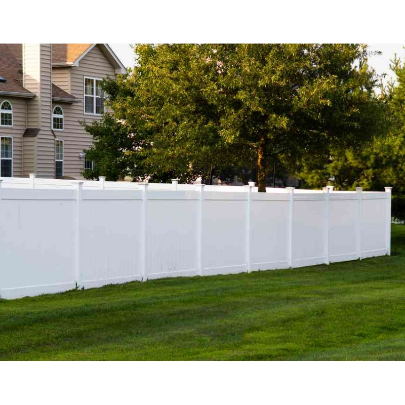 Hsj Heavy Duty Vinyl Privacy Fence Plastic UV Resistant Easy to Assemble 8X8 PVC Panel Farm Fence Garden Privacy White PVC Privacy Fence